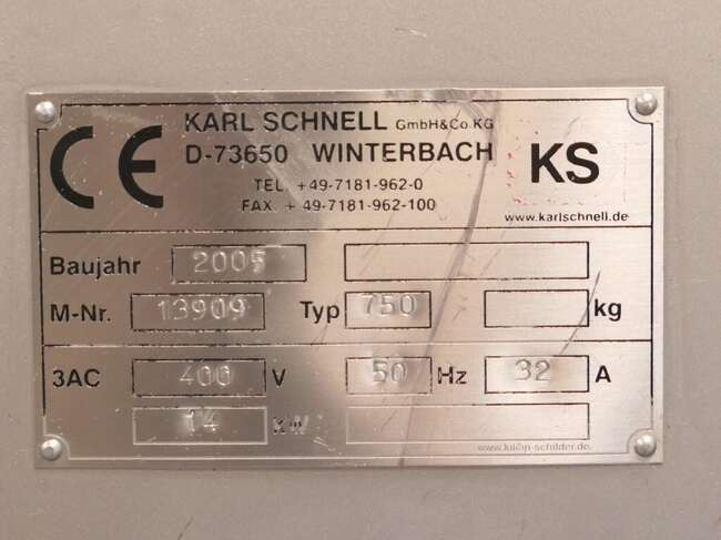 מכונת מזון Karl Schnell vacuummixer 750: תמונה 11