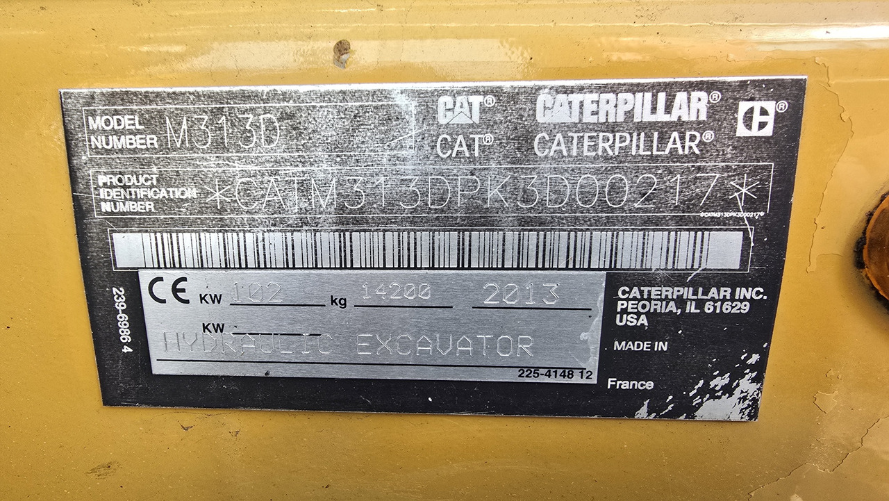 מחפר גלגלים CATERPILLAR M313D: תמונה 17
