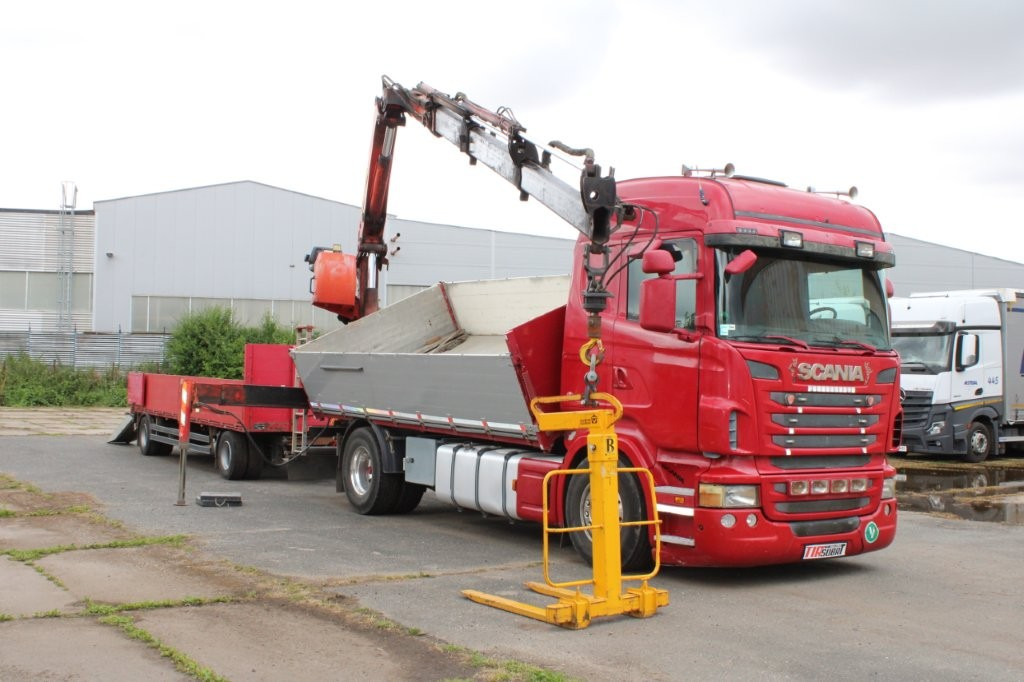 SCANIA R480 PALFINGER PK16000, EURO 5, CRANE FORKS - מזהיר, משאית מנוף: תמונה 1 SCANIA R480 PALFINGER PK16000, EURO 5, CRANE FORKS - מזהיר, משאית מנוף: תמונה 1
