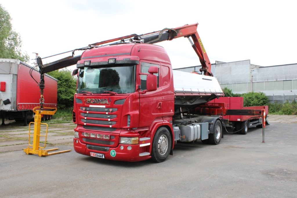 SCANIA R480 PALFINGER PK16000, EURO 5, CRANE FORKS - מזהיר, משאית מנוף: תמונה 3 SCANIA R480 PALFINGER PK16000, EURO 5, CRANE FORKS - מזהיר, משאית מנוף: תמונה 3