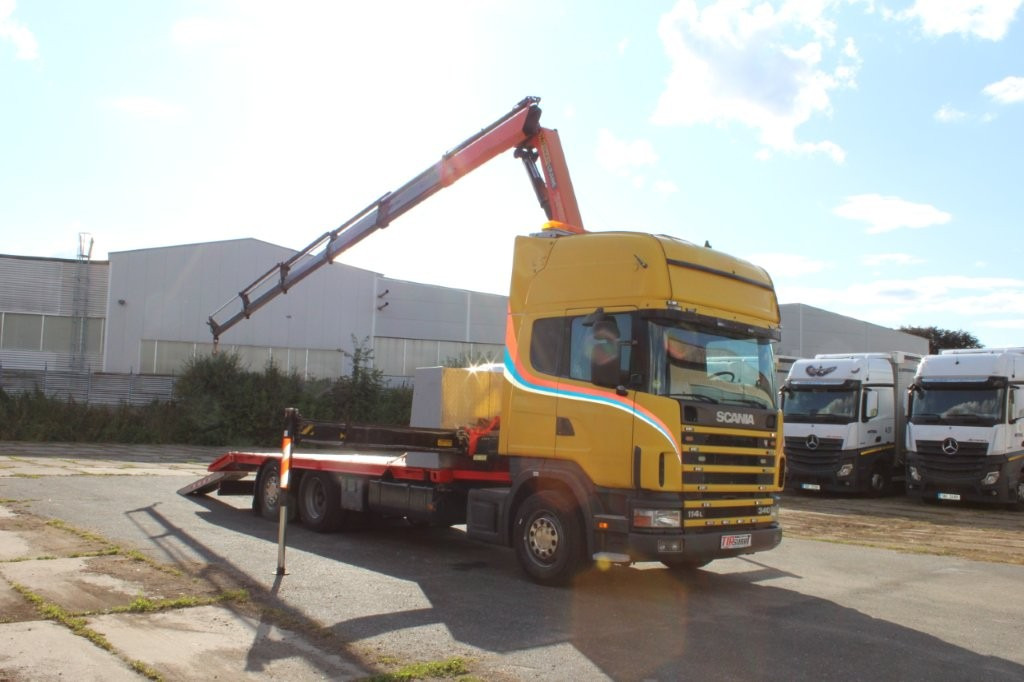 Scania R 114 LB340 6X2 L PALFINGER PK16502 - משאית הובלה אוטומטית, משאית מנוף: תמונה 1 Scania R 114 LB340 6X2 L PALFINGER PK16502 - משאית הובלה אוטומטית, משאית מנוף: תמונה 1