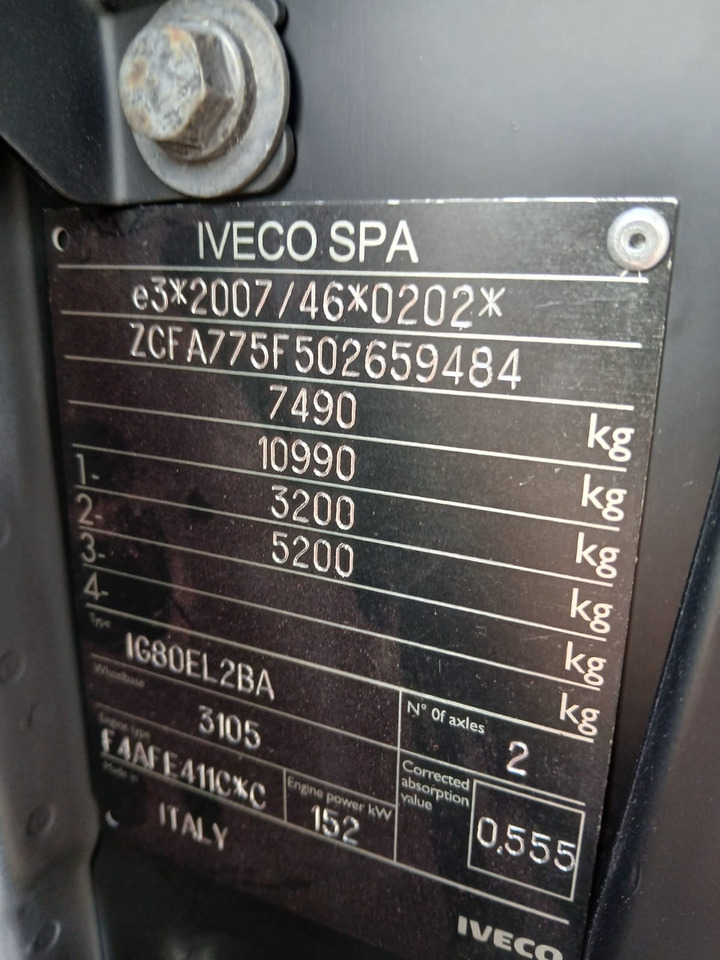 הַחכָּרָה IVECO EUROCARGO 75-210 IVECO EUROCARGO 75-210: תמונה 26