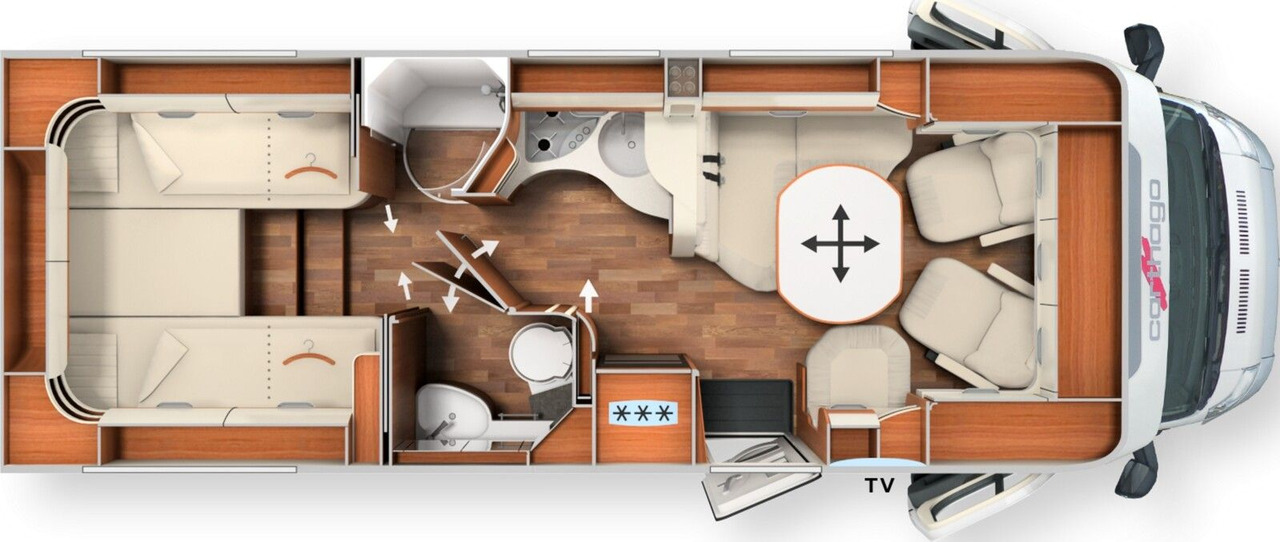 Carthago chic c-line T 4.9 LE 2025* MB*Skyview*2xTV*Navi - רכב ממונע חצי-משולב: תמונה 2 Carthago chic c-line T 4.9 LE 2025* MB*Skyview*2xTV*Navi - רכב ממונע חצי-משולב: תמונה 2