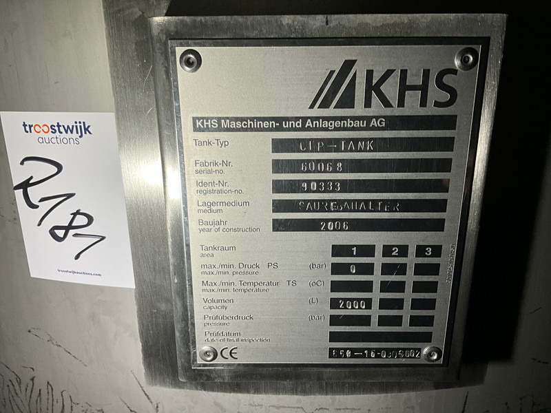 KHS CIP-TANK - מכונת בנייה: תמונה 5 KHS CIP-TANK - מכונת בנייה: תמונה 5