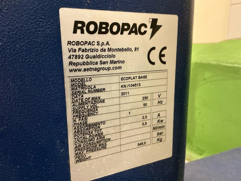 Robopac Ecoplat Base - מכונת מזון: תמונה 5 Robopac Ecoplat Base - מכונת מזון: תמונה 5