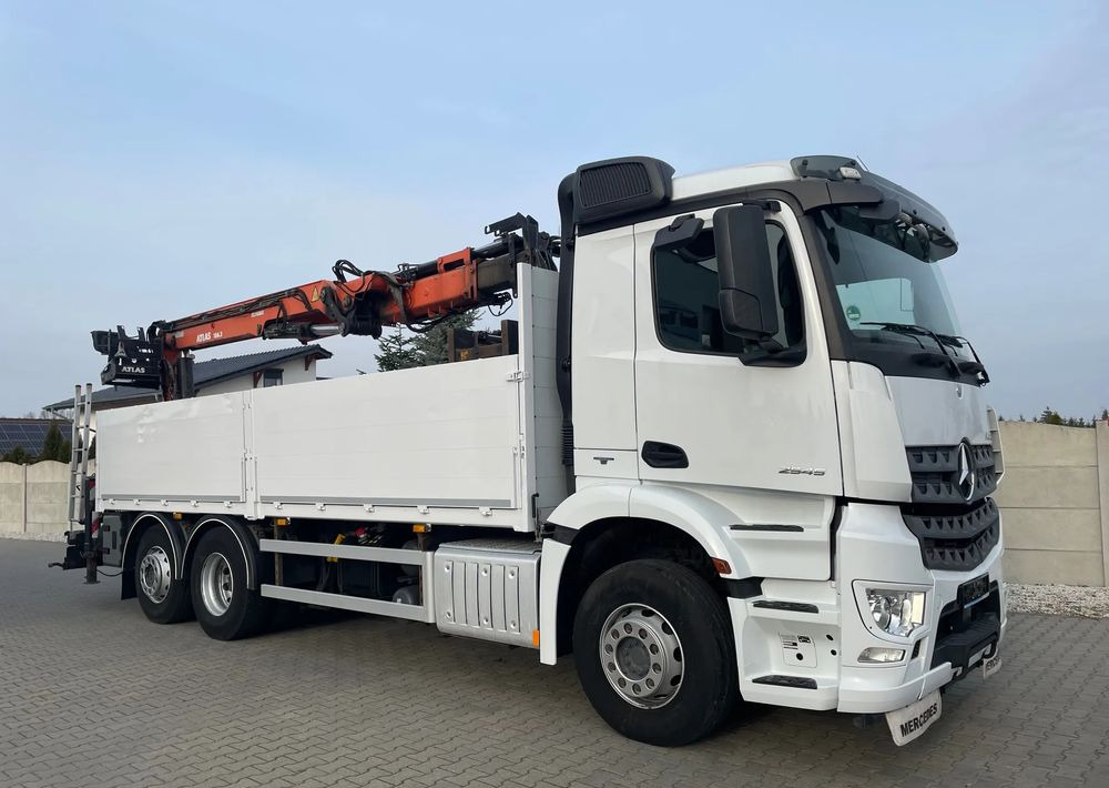 Mercedes-Benz Arocs 2545, HDS ATLAS 186.3 - PILOT - משאית צד נופל/ שטוחה, משאית מנוף: תמונה 3 Mercedes-Benz Arocs 2545, HDS ATLAS 186.3 - PILOT - משאית צד נופל/ שטוחה, משאית מנוף: תמונה 3