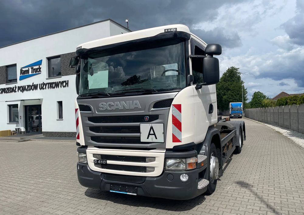 Scania R410 Hakowiec MEILLER RK20 65 - משאית הרמת וו: תמונה 1 Scania R410 Hakowiec MEILLER RK20 65 - משאית הרמת וו: תמונה 1