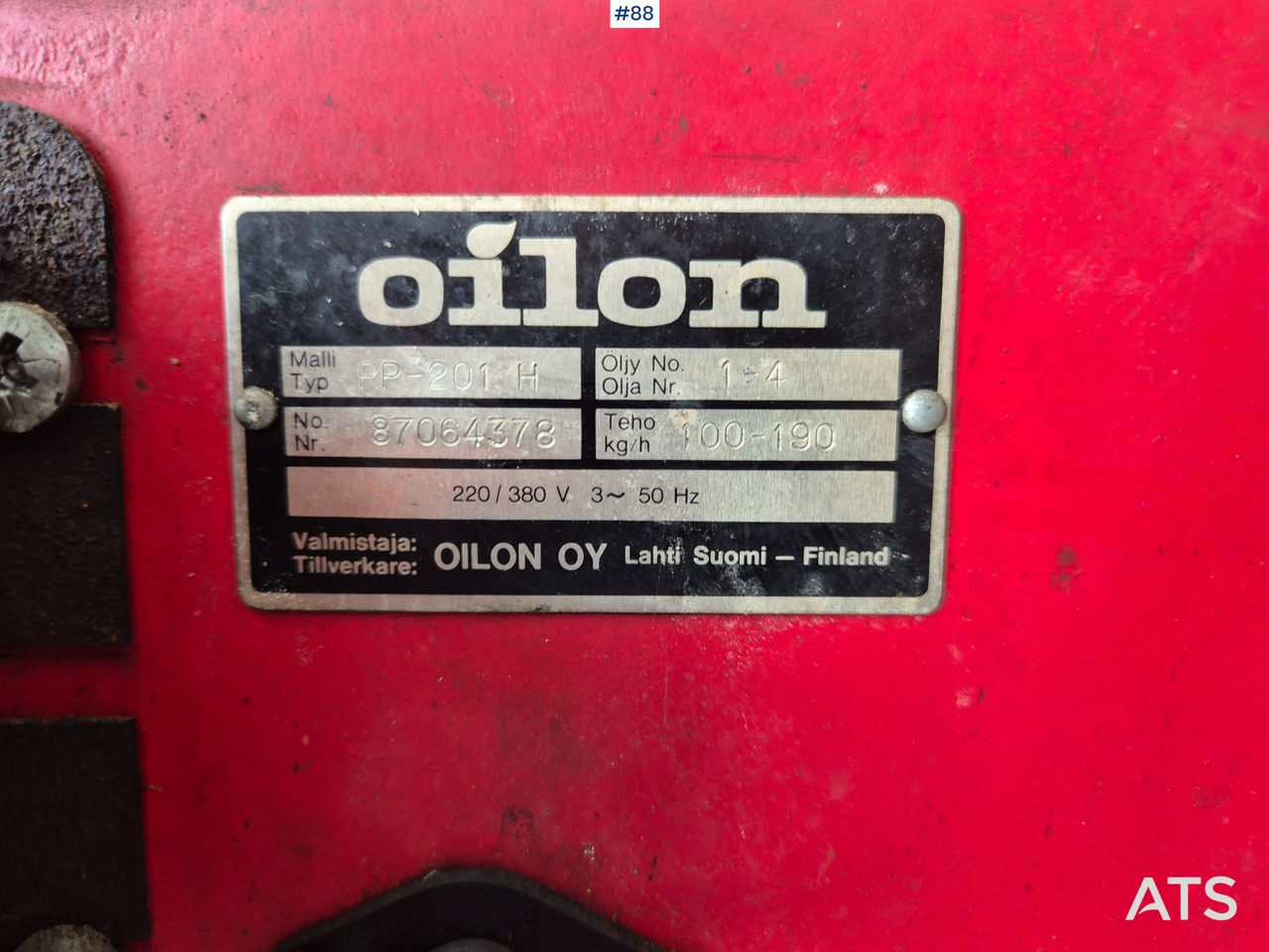 1997 Lämpökontti Oilon RP-201 H - מכולת משלוח: תמונה 4 1997 Lämpökontti Oilon RP-201 H - מכולת משלוח: תמונה 4