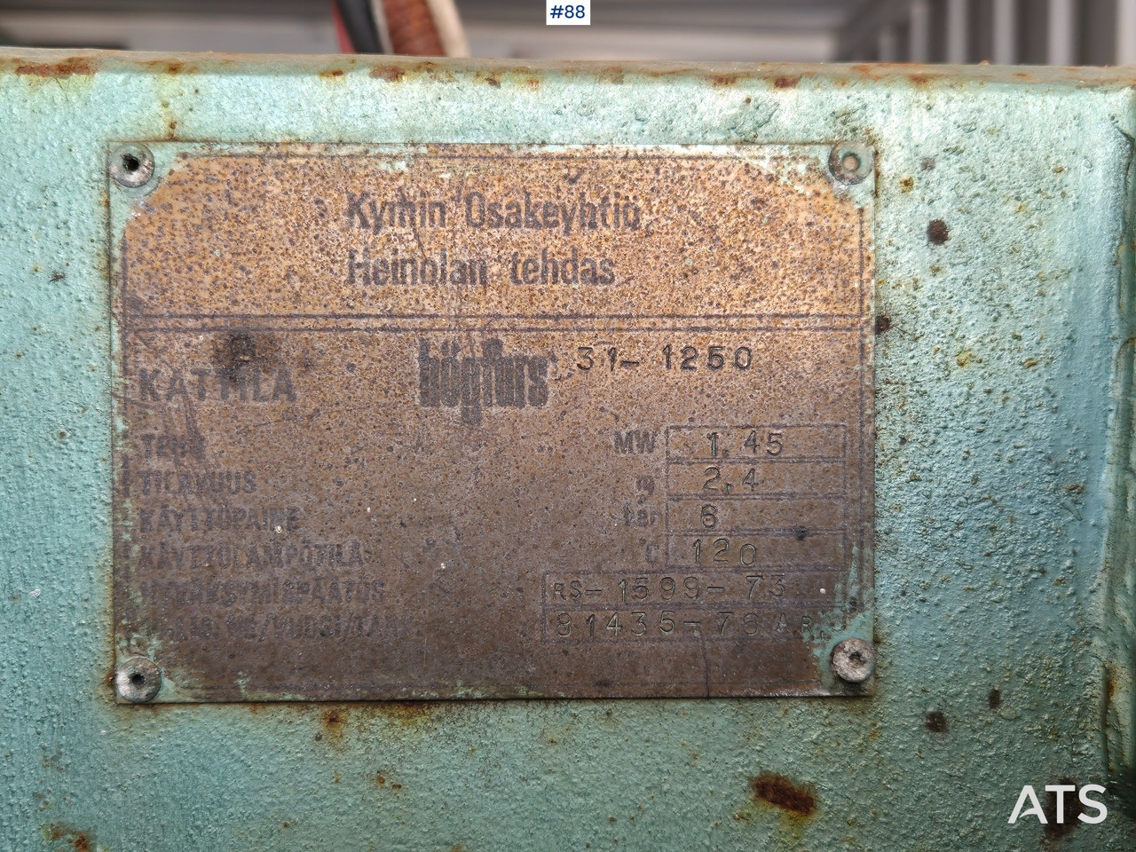 מכולת משלוח 1997 Lämpökontti  Oilon RP-201 H: תמונה 6
