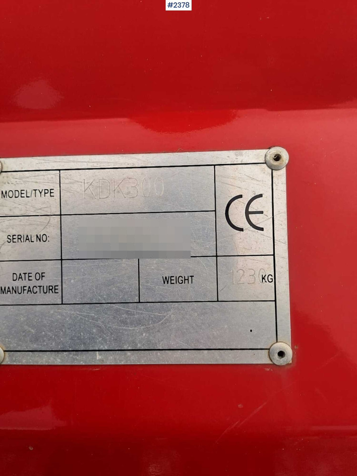 Flail mower KDK300 - ציוד חציר ומספוא: תמונה 4 Flail mower KDK300 - ציוד חציר ומספוא: תמונה 4