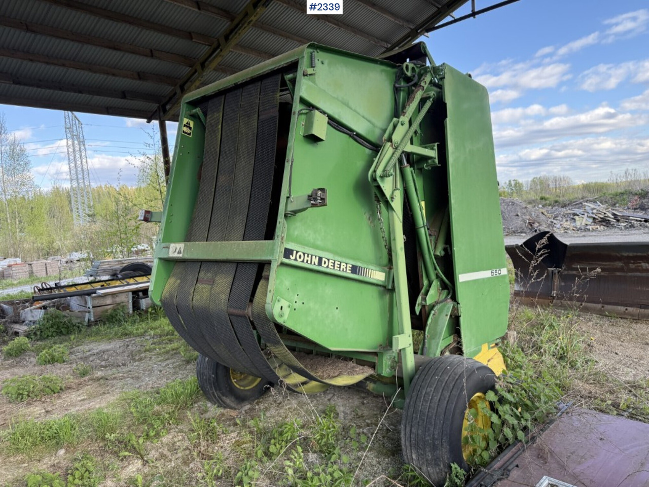 Round baler, John Deere 550 - ציוד חציר ומספוא: תמונה 5 Round baler, John Deere 550 - ציוד חציר ומספוא: תמונה 5