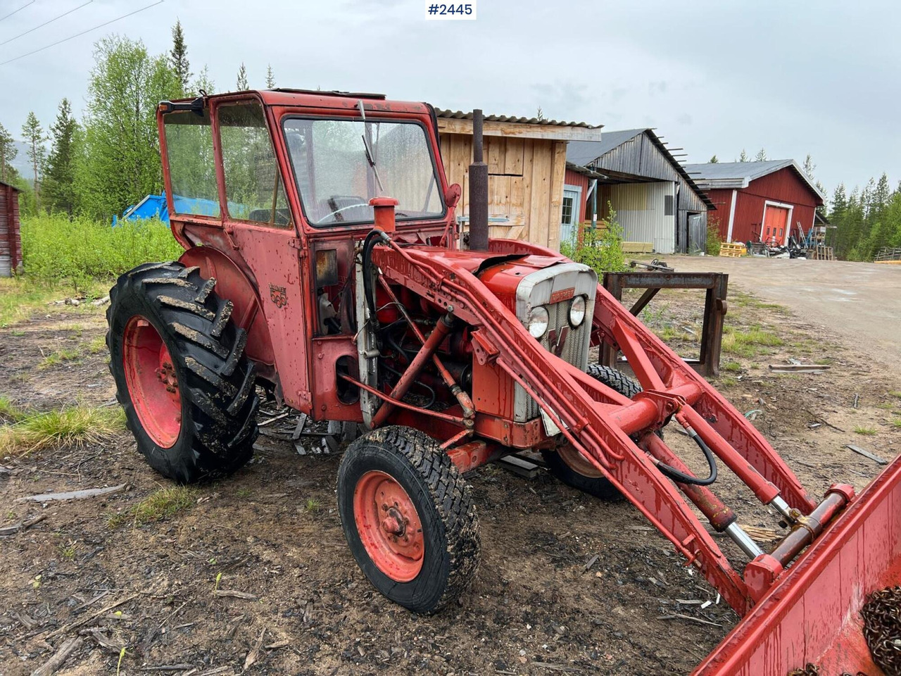 טרקטור חקלאי VALMET 565 Tractor with bucket: תמונה 5