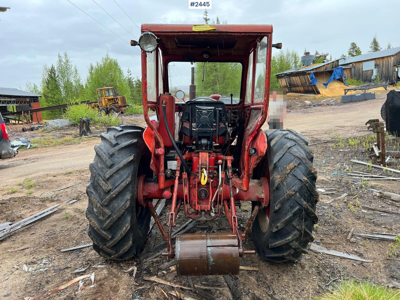 טרקטור חקלאי VALMET 565 Tractor with bucket: תמונה 8