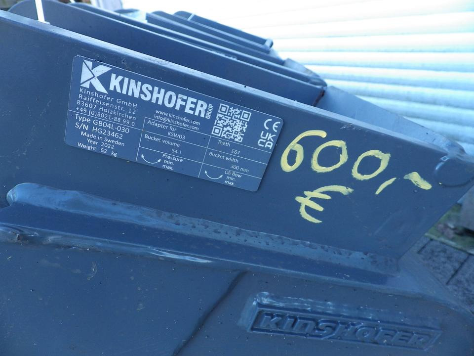 Kinshofer Tieflöffel MS03 300 mm GÜNSTIG - דלי מחפר עבור מכונת בנייה: תמונה 5 Kinshofer Tieflöffel MS03 300 mm GÜNSTIG - דלי מחפר עבור מכונת בנייה: תמונה 5