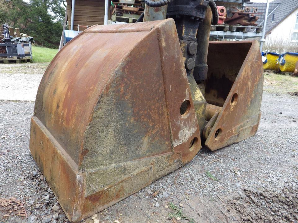 דלי מכל קונכיה עבור מכונת בנייה Liebherr GM8 GM10 Greifer 600 mm SB mit SW48 Adapter: תמונה 8