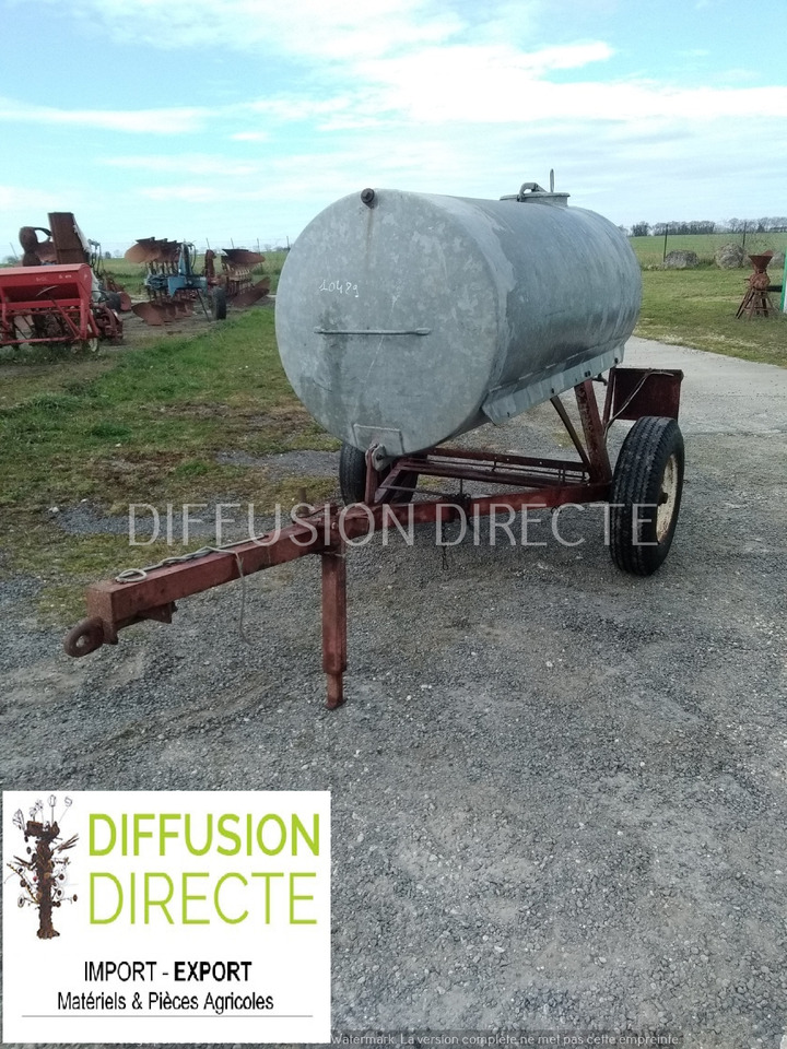TONNE A EAU 1500 - קרון נגרר עם מכל: תמונה 1 TONNE A EAU 1500 - קרון נגרר עם מכל: תמונה 1