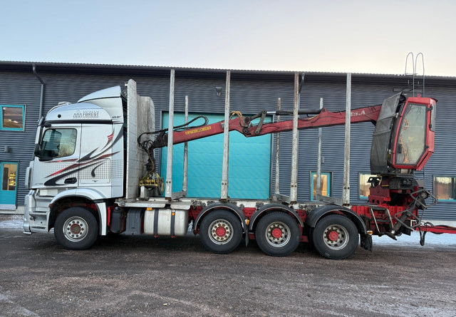 Mercedes-BenzArocs 8x4 Nosturilla! - משאית עץ, משאית מנוף: תמונה 2 Mercedes-BenzArocs 8x4 Nosturilla! - משאית עץ, משאית מנוף: תמונה 2