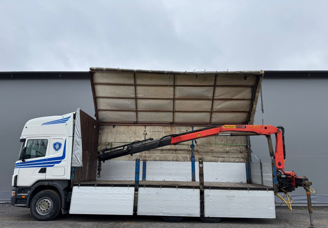 ScaniaScania 144G 6x2 - משאית תיבה, משאית מנוף: תמונה 1 ScaniaScania 144G 6x2 - משאית תיבה, משאית מנוף: תמונה 1