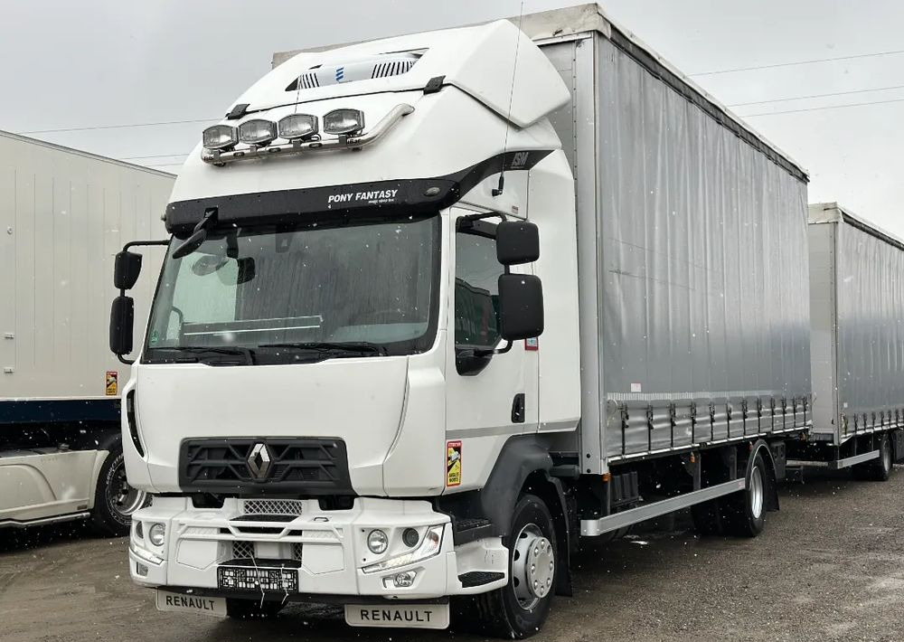 Renault D14 TAMDEM 101 m3 MANUAL KLIMATYZACJA POSTOJOWA - משאית וילונות צד: תמונה 1 Renault D14 TAMDEM 101 m3 MANUAL KLIMATYZACJA POSTOJOWA - משאית וילונות צד: תמונה 1