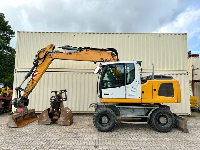 Liebherr A916 / Deutsche Maschine / Löffel + Greifer - מחפר גלגלים: תמונה 2 Liebherr A916 / Deutsche Maschine / Löffel + Greifer - מחפר גלגלים: תמונה 2