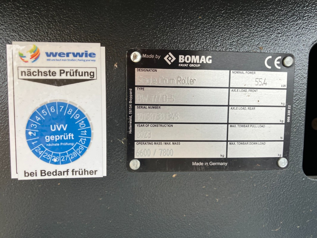 BOMAG DE BW 177 D-5 Stage V/Tier 4f - רולר: תמונה 3 BOMAG DE BW 177 D-5 Stage V/Tier 4f - רולר: תמונה 3