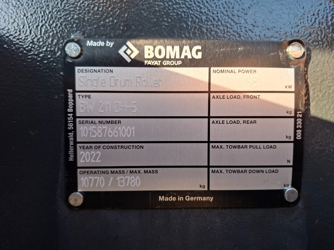BOMAG DE BW 211 DH-5 Stage IV/TIER4f - מדחס: תמונה 2 BOMAG DE BW 211 DH-5 Stage IV/TIER4f - מדחס: תמונה 2