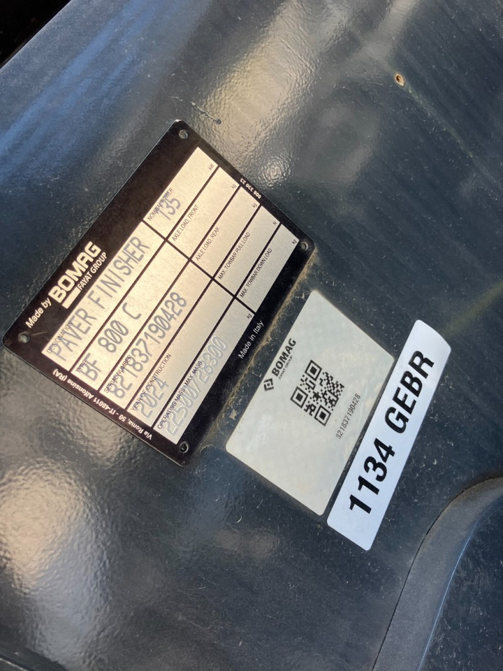 BOMAG IT BF 800 C S600 Stage IIIa/Tier 3 - מרצף אספלט: תמונה 2 BOMAG IT BF 800 C S600 Stage IIIa/Tier 3 - מרצף אספלט: תמונה 2