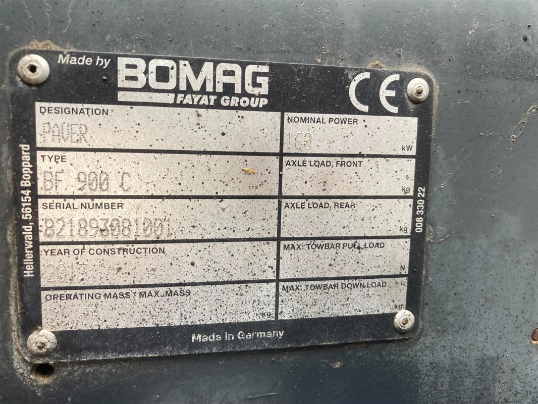 BOMAG IT BF 900 C S500 Stage IIIb/Tier 4i - מרצף אספלט: תמונה 2 BOMAG IT BF 900 C S500 Stage IIIb/Tier 4i - מרצף אספלט: תמונה 2