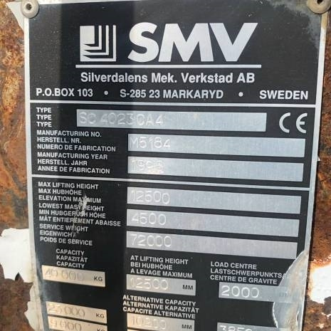 Containertruck SMW 4032 CA Reach Staker - מערים הגעה: תמונה 4 Containertruck SMW 4032 CA Reach Staker - מערים הגעה: תמונה 4