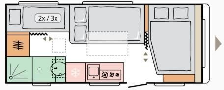 Adria Altea 60Y 552 PK*Fußboden-Temp*Eingangstür Fenst - קרוואן נגרר: תמונה 5 Adria Altea 60Y 552 PK*Fußboden-Temp*Eingangstür Fenst - קרוואן נגרר: תמונה 5