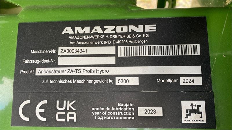 מפזרת זבל Amazone ZA-TS 4200 Hydro: תמונה 9 מפזרת זבל Amazone ZA-TS 4200 Hydro: תמונה 9