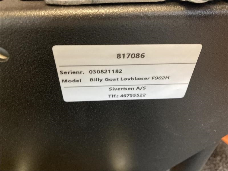 Billy Goat F902H - ציוד לגינה: תמונה 5 Billy Goat F902H - ציוד לגינה: תמונה 5
