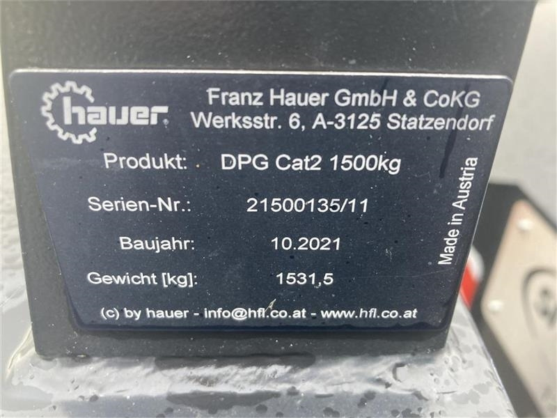 Hauer 1500 kg - משקל נגד: תמונה 4 Hauer 1500 kg - משקל נגד: תמונה 4