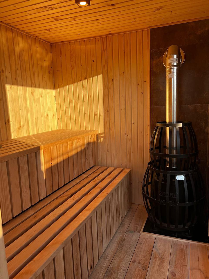 IDEX Sauna 200x220x200 cm – Compact Outdoor or Indoor Sauna Cabin Mobile Sauna - מכולת בנייה: תמונה 4 IDEX Sauna 200x220x200 cm – Compact Outdoor or Indoor Sauna Cabin Mobile Sauna - מכולת בנייה: תמונה 4