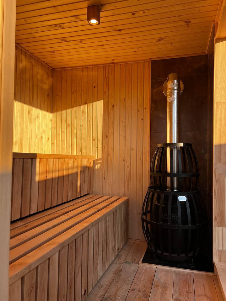 IDEX Sauna 200x220x200 cm – Compact Outdoor or Indoor Sauna Cabin Mobile Sauna - מכולת בנייה: תמונה 3 IDEX Sauna 200x220x200 cm – Compact Outdoor or Indoor Sauna Cabin Mobile Sauna - מכולת בנייה: תמונה 3