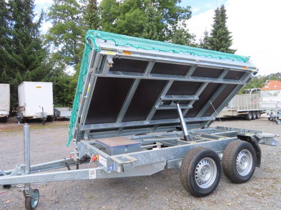 Böckmann Dreiseitenkipper, Stahl DK-ST 3218/27P PKW-Anhänger - קרון נגרר עם מזהיר: תמונה 1 Böckmann Dreiseitenkipper, Stahl DK-ST 3218/27P PKW-Anhänger - קרון נגרר עם מזהיר: תמונה 1