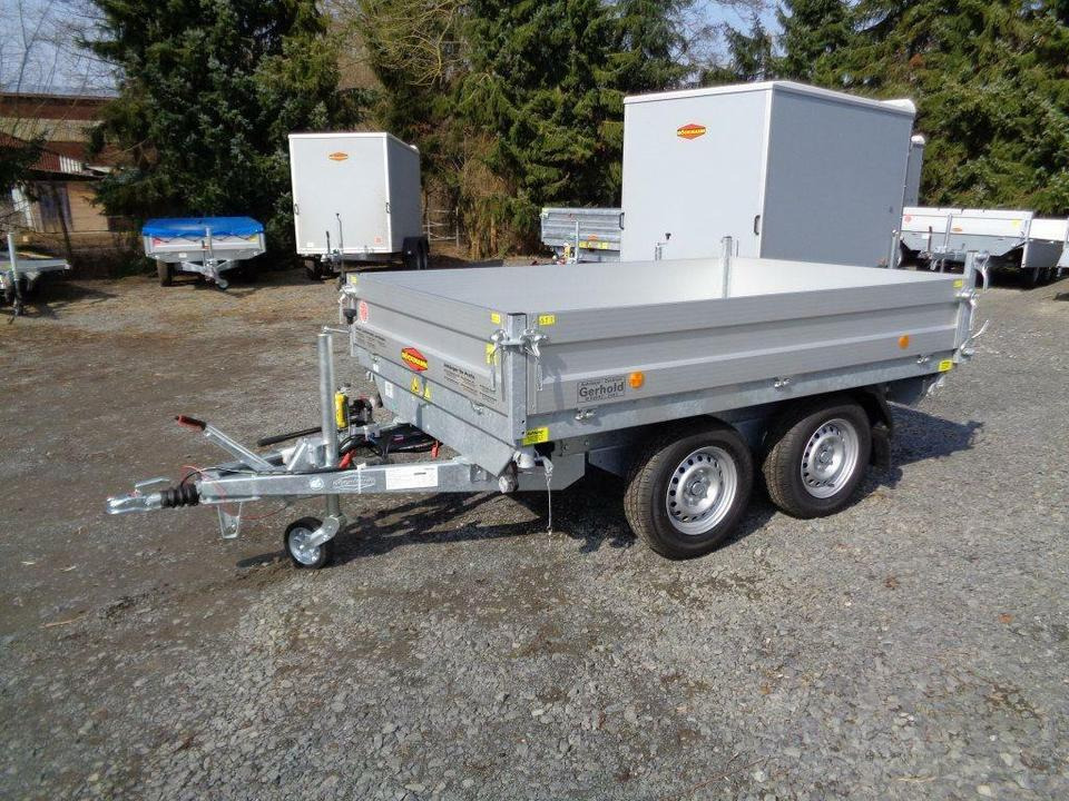 Böckmann PKW-Anhänger Elektro-Dreiseitenkipper DK-AL 2516/27P - קרון נגרר עם מזהיר: תמונה 2 Böckmann PKW-Anhänger Elektro-Dreiseitenkipper DK-AL 2516/27P - קרון נגרר עם מזהיר: תמונה 2