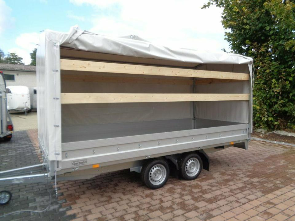 PKW-Anhänger Hochlader 2,7 to. HL-AL 4118/27 F Plane u. Sp. - קרון נגרר עם וילונות צד: תמונה 2 PKW-Anhänger Hochlader 2,7 to. HL-AL 4118/27 F Plane u. Sp. - קרון נגרר עם וילונות צד: תמונה 2