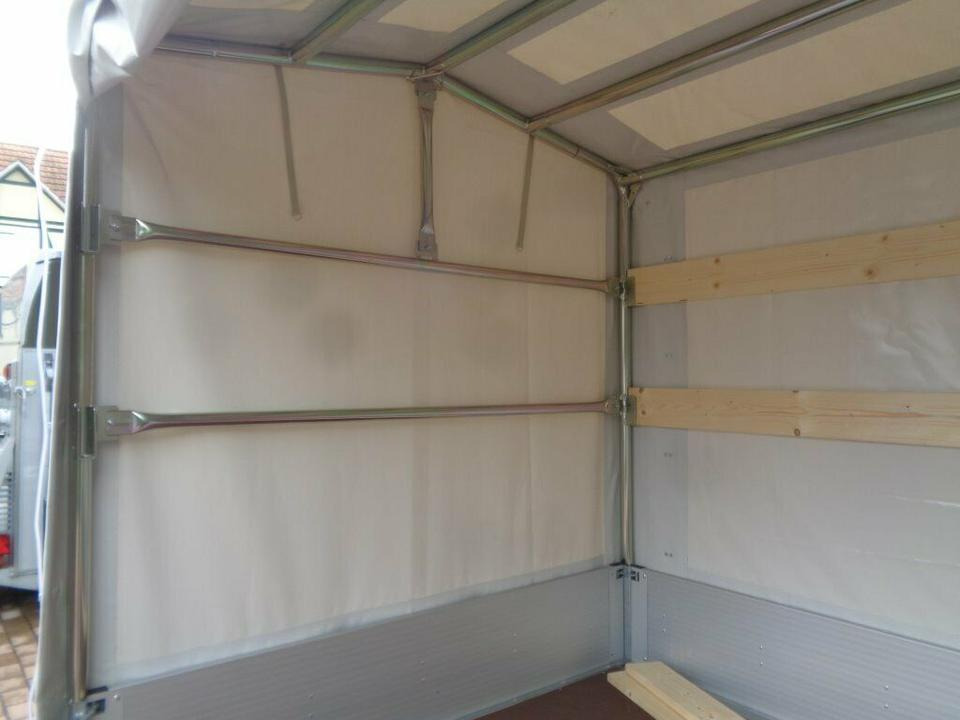 PKW-Anhänger Hochlader 2,7 to. HL-AL 4118/27 F Plane u. Sp. - קרון נגרר עם וילונות צד: תמונה 4 PKW-Anhänger Hochlader 2,7 to. HL-AL 4118/27 F Plane u. Sp. - קרון נגרר עם וילונות צד: תמונה 4