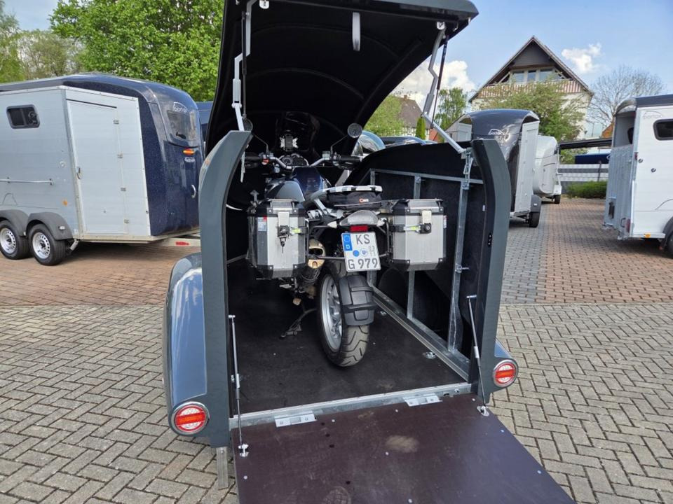 נגרר לאופנוע PKW Anhänger Motorrad Geschlossen Kofferanhänger 1000kg 100km/h: תמונה 7 נגרר לאופנוע PKW Anhänger Motorrad Geschlossen Kofferanhänger 1000kg 100km/h: תמונה 7