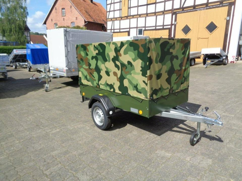 TPV PKW-Anhänger Plane und Spriegel 750 kg, Camouflage - קרון נגרר למכונית: תמונה 2 TPV PKW-Anhänger Plane und Spriegel 750 kg, Camouflage - קרון נגרר למכונית: תמונה 2