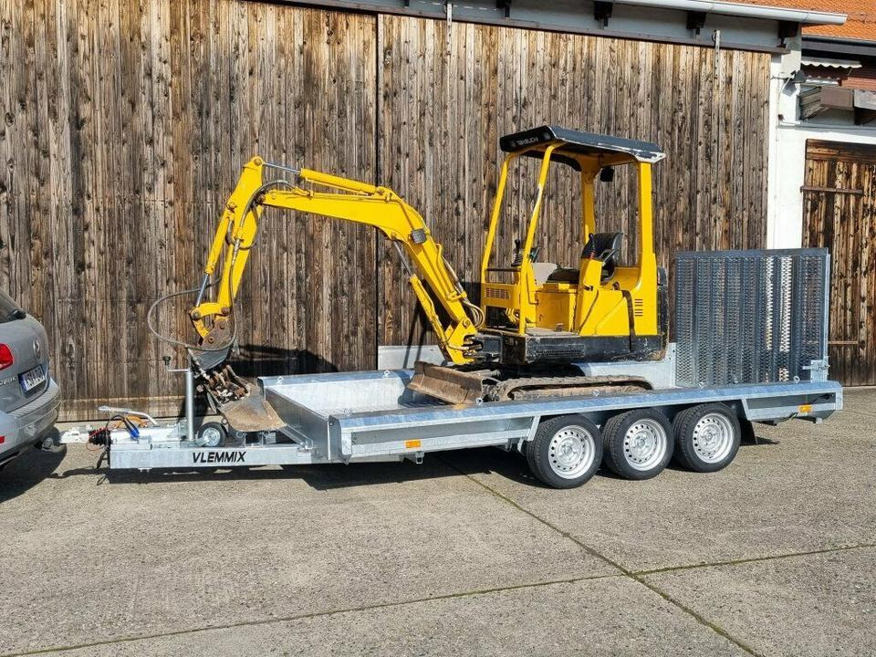 Vlemmix Tridem Maschinentransporter 3,5t Minibagger - קרון נגרר לצמחים: תמונה 1 Vlemmix Tridem Maschinentransporter 3,5t Minibagger - קרון נגרר לצמחים: תמונה 1