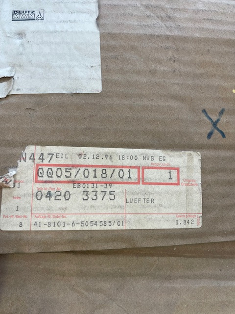 Deutz BF4M1013E/BF6M1013E 0420 3375 - מאוורר עבור מכונת בנייה: תמונה 3 Deutz BF4M1013E/BF6M1013E 0420 3375 - מאוורר עבור מכונת בנייה: תמונה 3