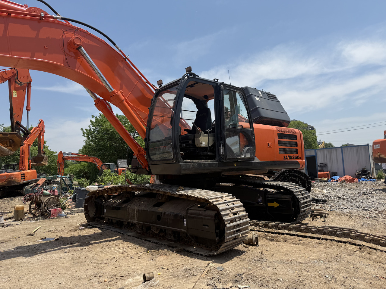 מחפר גלגלים HITACHI used hitachi 350-5g  excavator [ Copy ]: תמונה 8