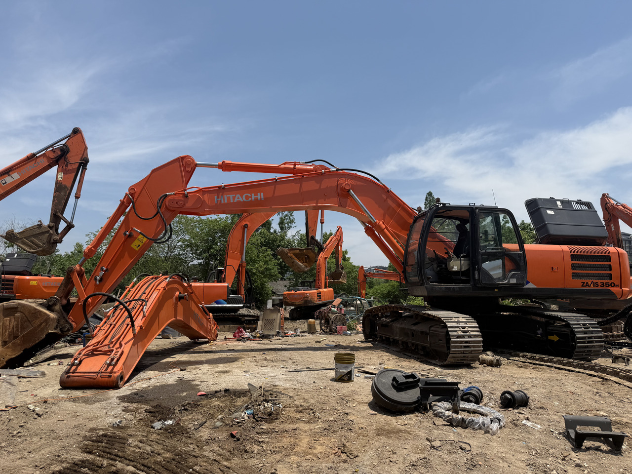 מחפר גלגלים HITACHI used hitachi 350-5g  excavator [ Copy ]: תמונה 7