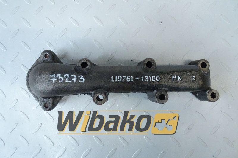 Exhaust manifold for engine Yanmar 3TNV70 119761-13100 - יריעת פליטה עבור מכונת בנייה: תמונה 1 Exhaust manifold for engine Yanmar 3TNV70 119761-13100 - יריעת פליטה עבור מכונת בנייה: תמונה 1