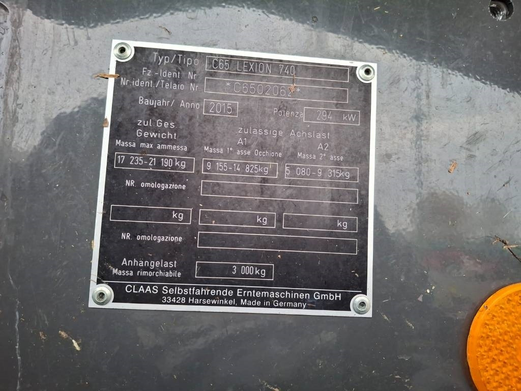 Claas Lexion 740 - מקצרת קומבינה: תמונה 3 Claas Lexion 740 - מקצרת קומבינה: תמונה 3