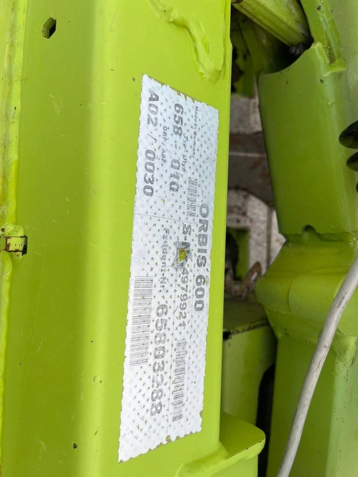 Claas Orbis 600 - ציוד חציר ומספוא: תמונה 4 Claas Orbis 600 - ציוד חציר ומספוא: תמונה 4