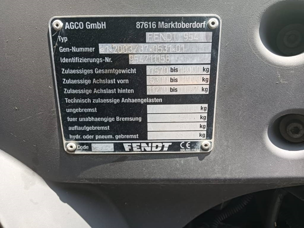 טרקטור חקלאי Fendt 939 Vario Profi Plus: תמונה 10