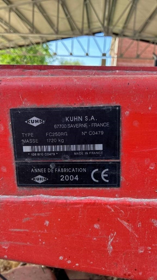 Kuhn FC 250 R G - מכסחה: תמונה 2 Kuhn FC 250 R G - מכסחה: תמונה 2